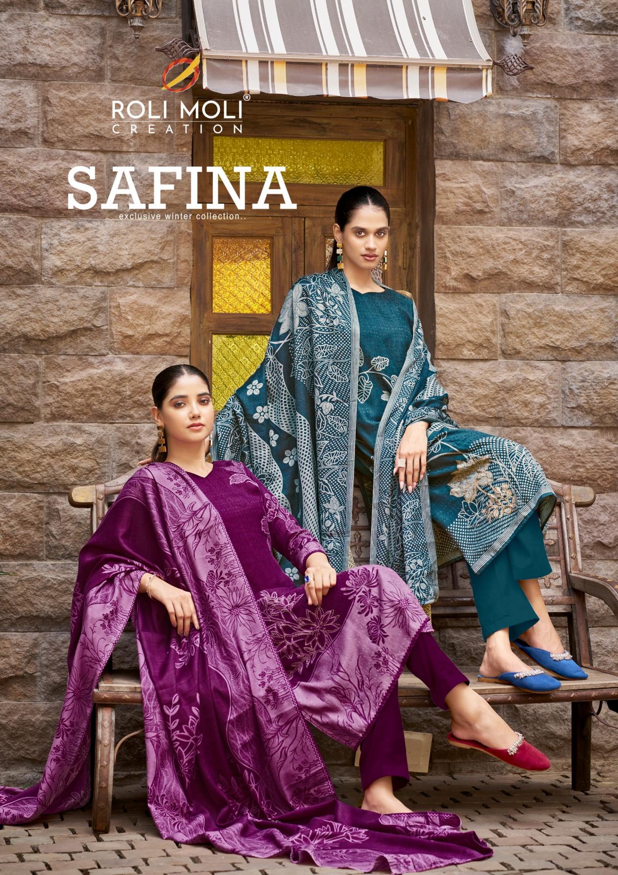 ROLI MOLI CREATION SAFINA PASHMINA UNSTITCH SUITS 