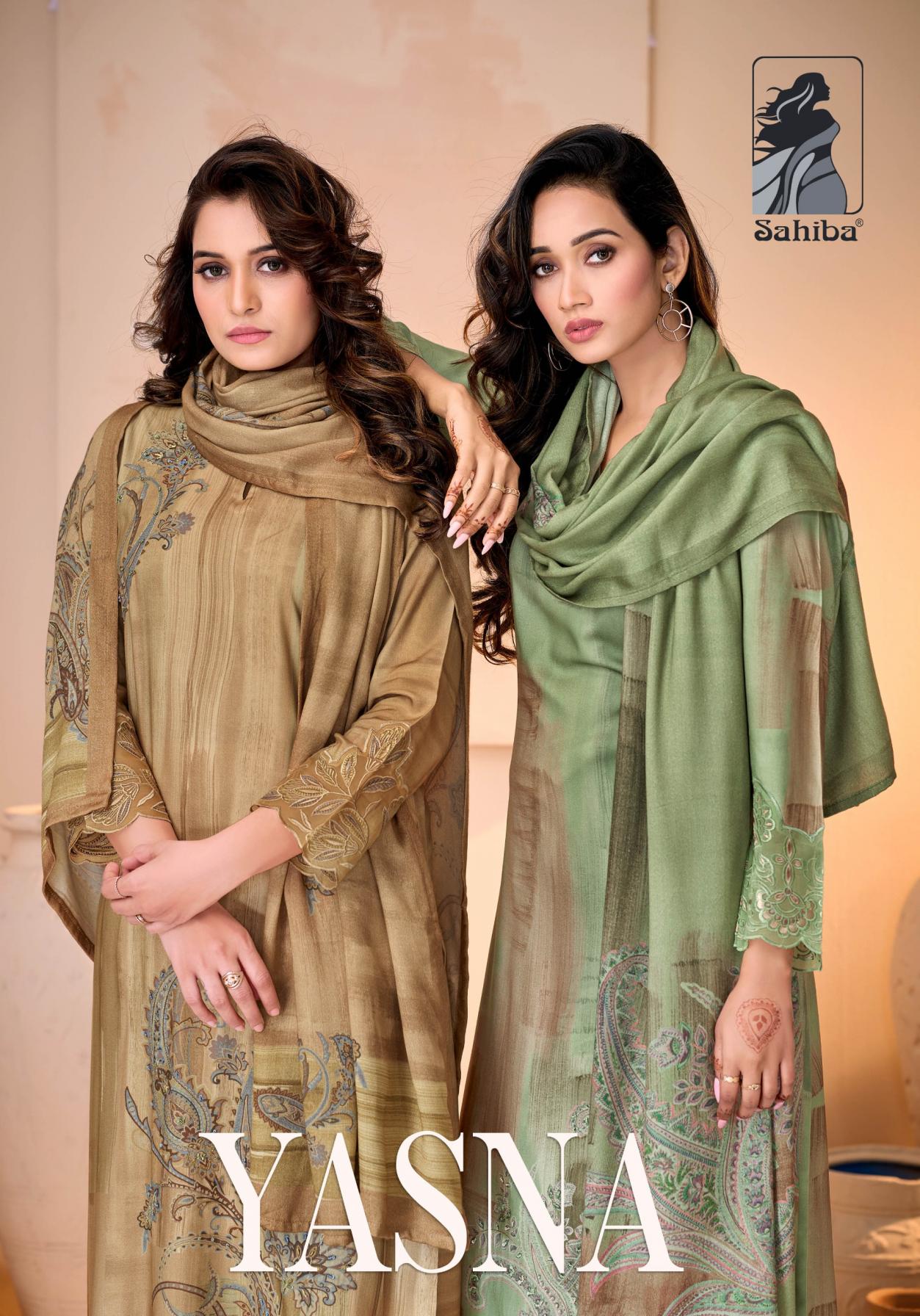 YASNA BY SAHIBA PASHMINA WINTER STYLISH 3PCS DRESS