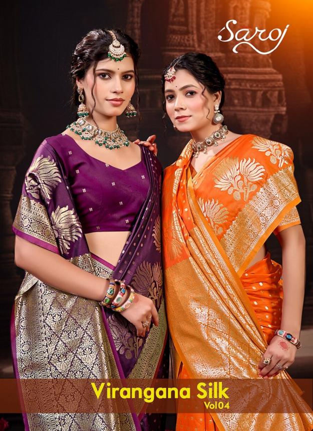 Virangana silk Saroj  vol.4 50*600 silk saree