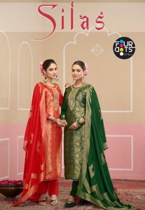 FOURDOTS SILAS VISCOSE HO SILK JACQUARD FANCY SALWAR SUIT