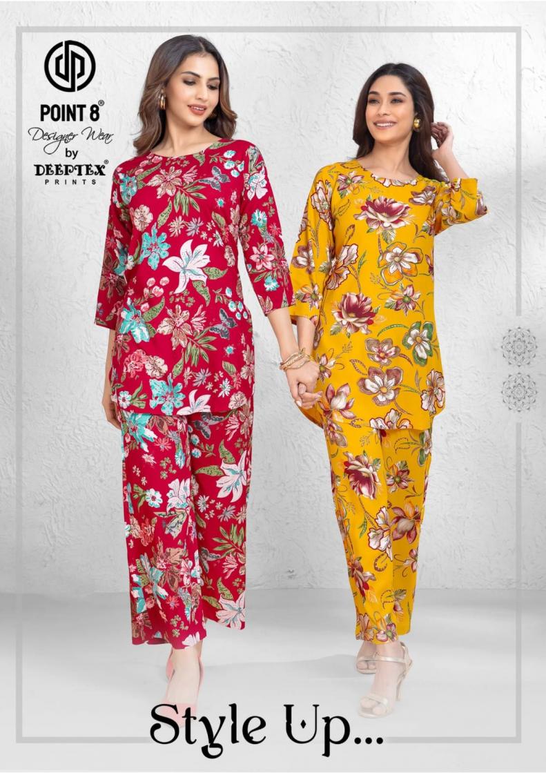 DEEPTEX POINT 8 STYLE UP VOL 1 READYMADE RAYON BIG SIZE CO-ORDSETS 