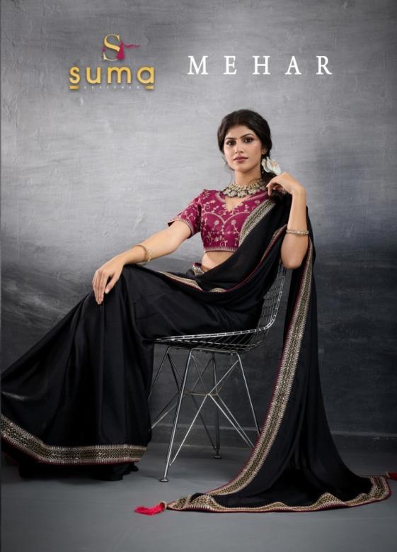 MEHAR BY SUMA STAR GEORGETTE 1001-1008 BEST SAREE ONLINE 