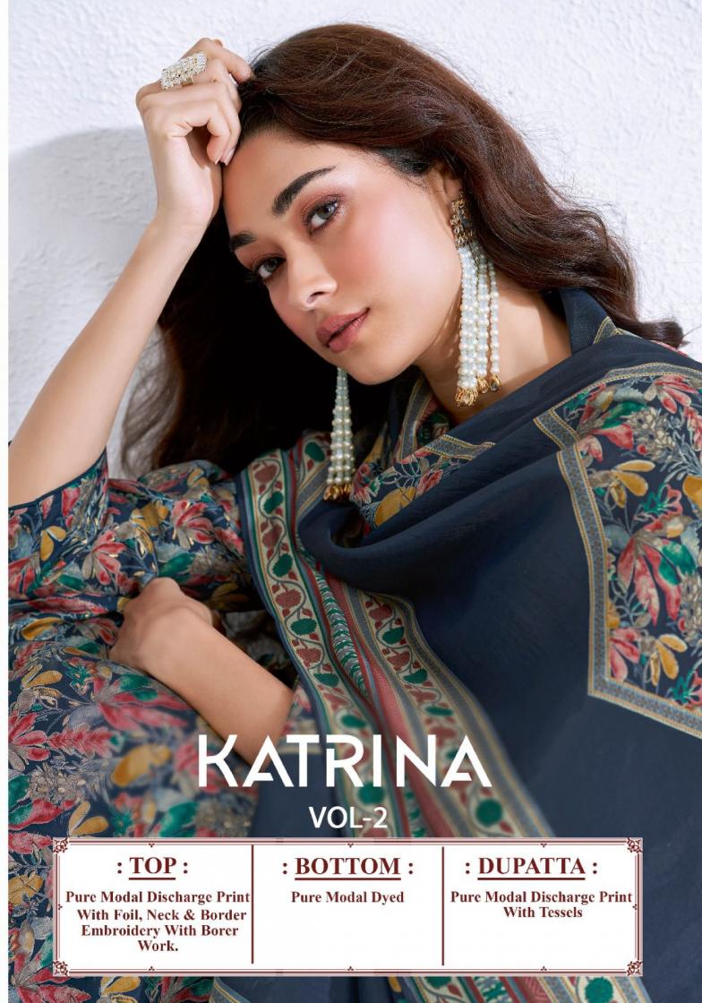 KATRINA VOL 2 BY SURYAJYOTI PRETTY LOOK FULL STITCH 3PCS DRESS