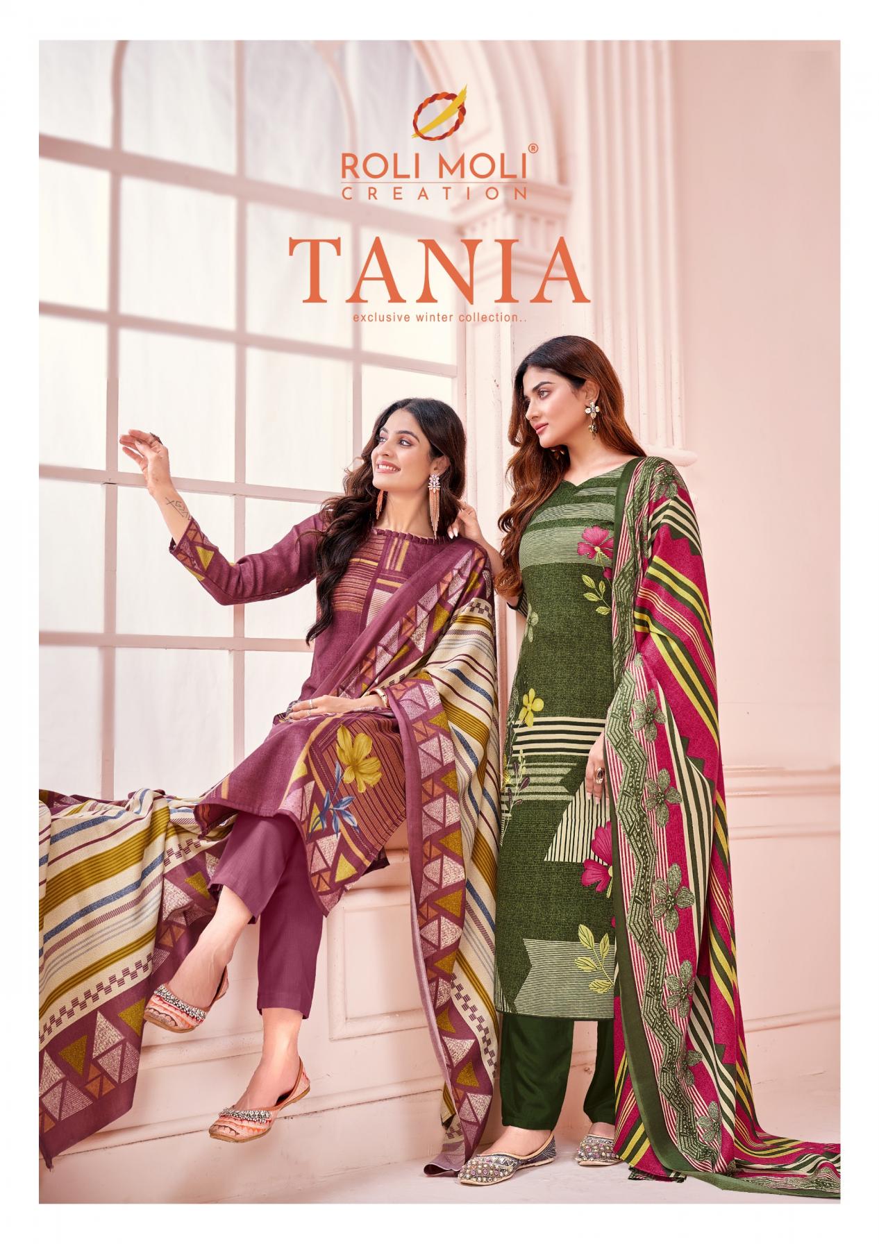ROLI MOLI TANIA STYLISH PASHMINA DRESS MATERIAL 