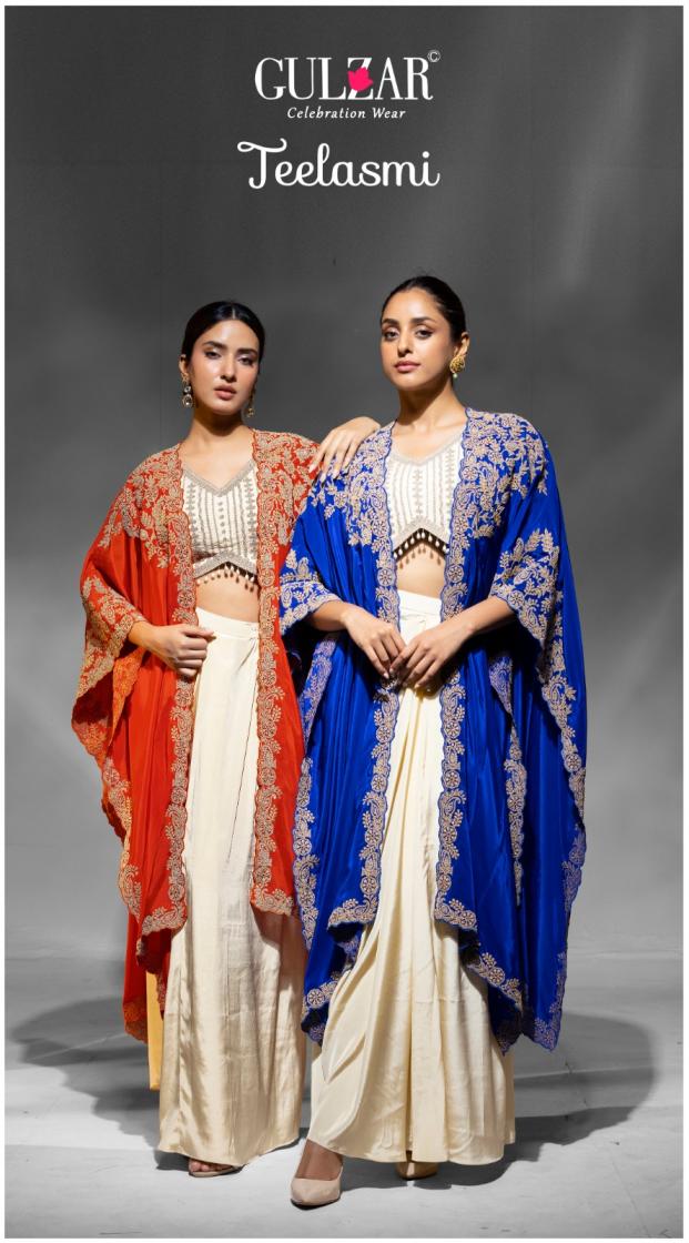 GULZAR LAUNCH TEELASMI FANCY ATTRACTIVE WESTERN 3PCS DRESS