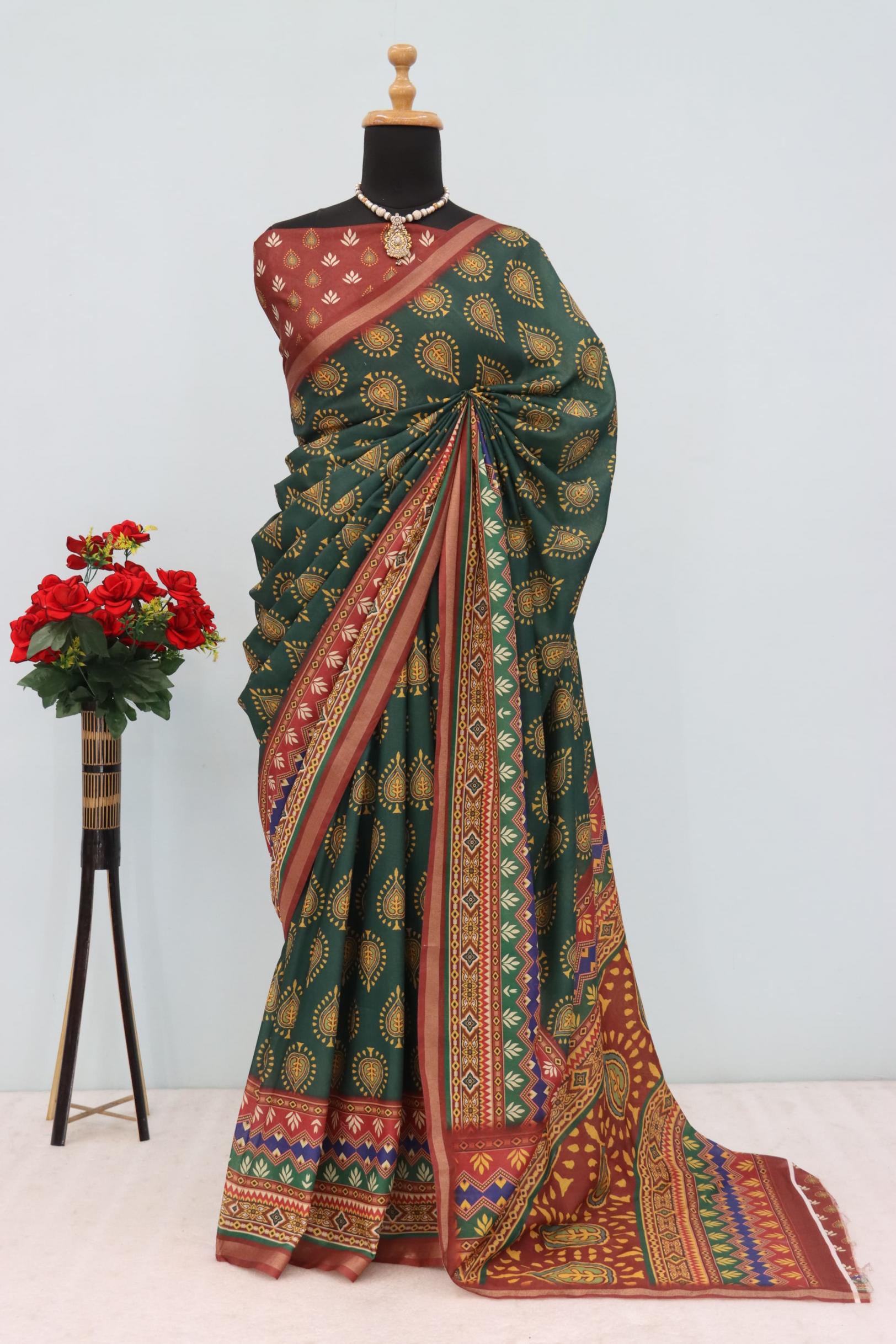TISHA SOFT & SMOOTH COTTON PRETTY LOOK SAREE 