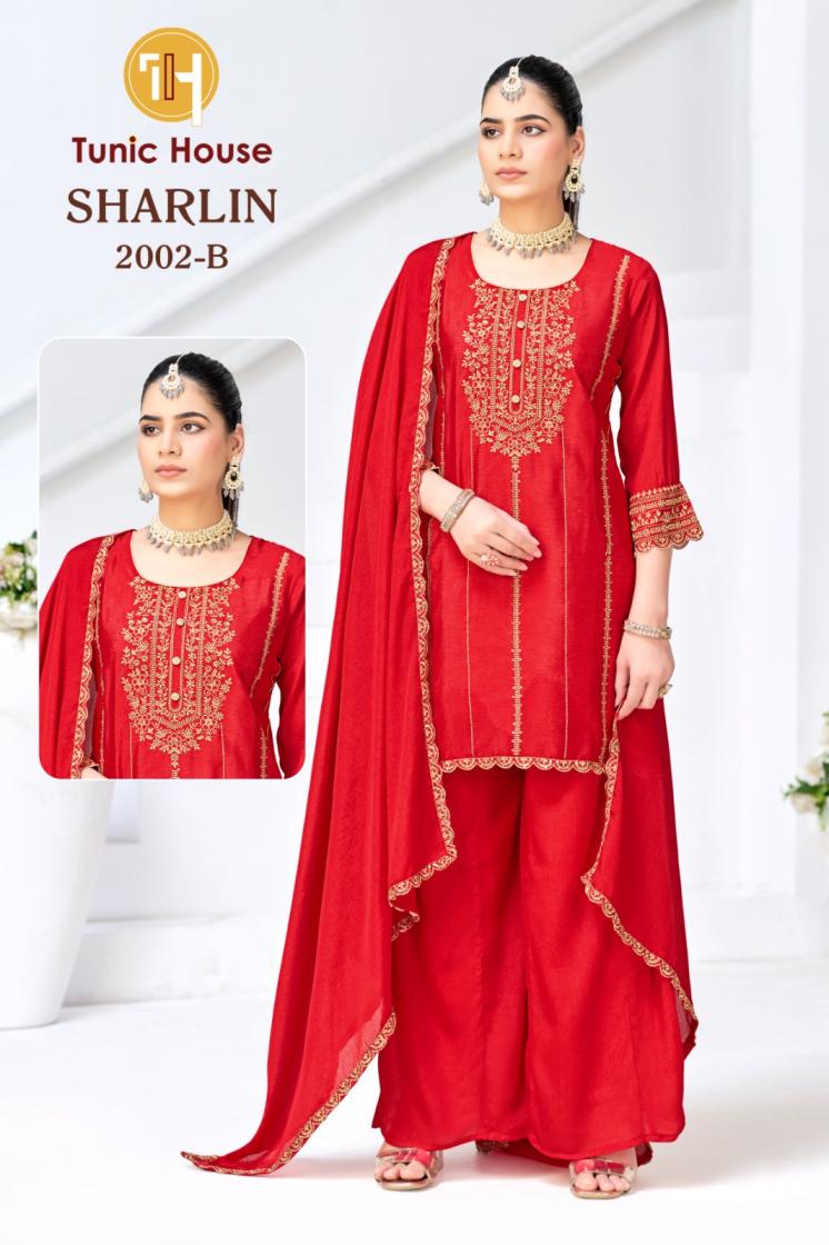 TUNIC HOUSE DESIGNER PLAZZO FANCY 3PCS SET COLLECTION