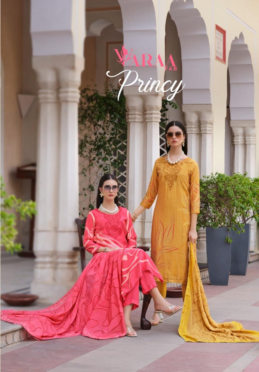 PRINCY BY VAARA FAB AMAZING MUSLIN 3PCS DRESS