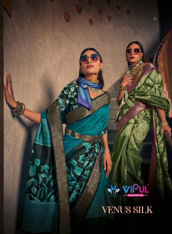 VENUS SILK BY VIPUL BHAGPURI SILK 89505-89516 UNIQUE SAREE 