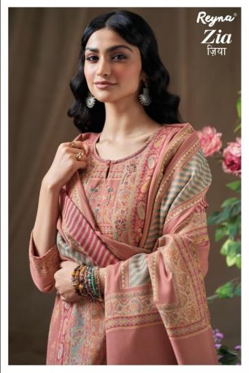 REYNA ZIA AMZING PASHMINA MEENA JAQUARD UNSTITCH SUIT