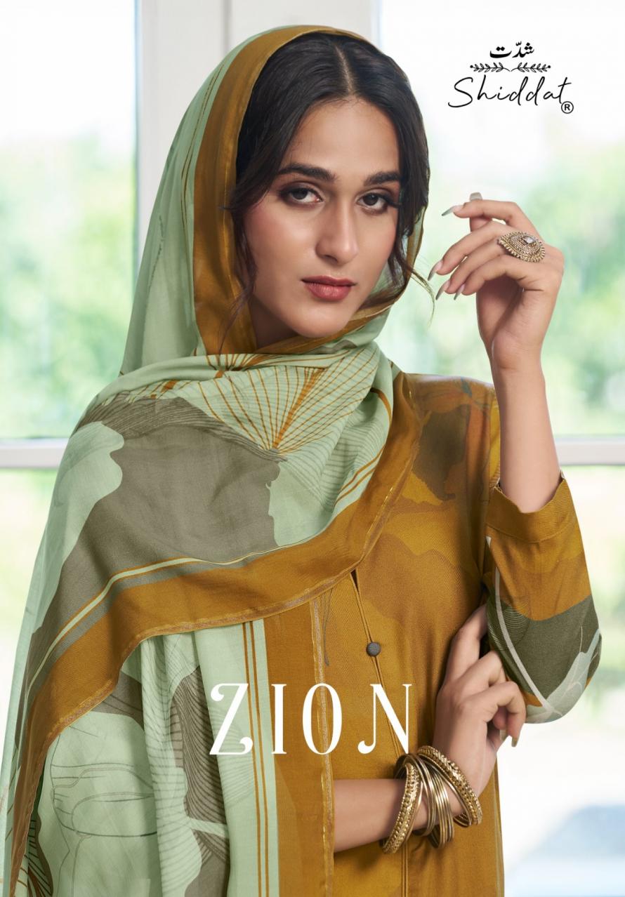 SHIDDAT LAUNCH ZION MODERN PASHMINA READYMADE 3PCS DRESS  