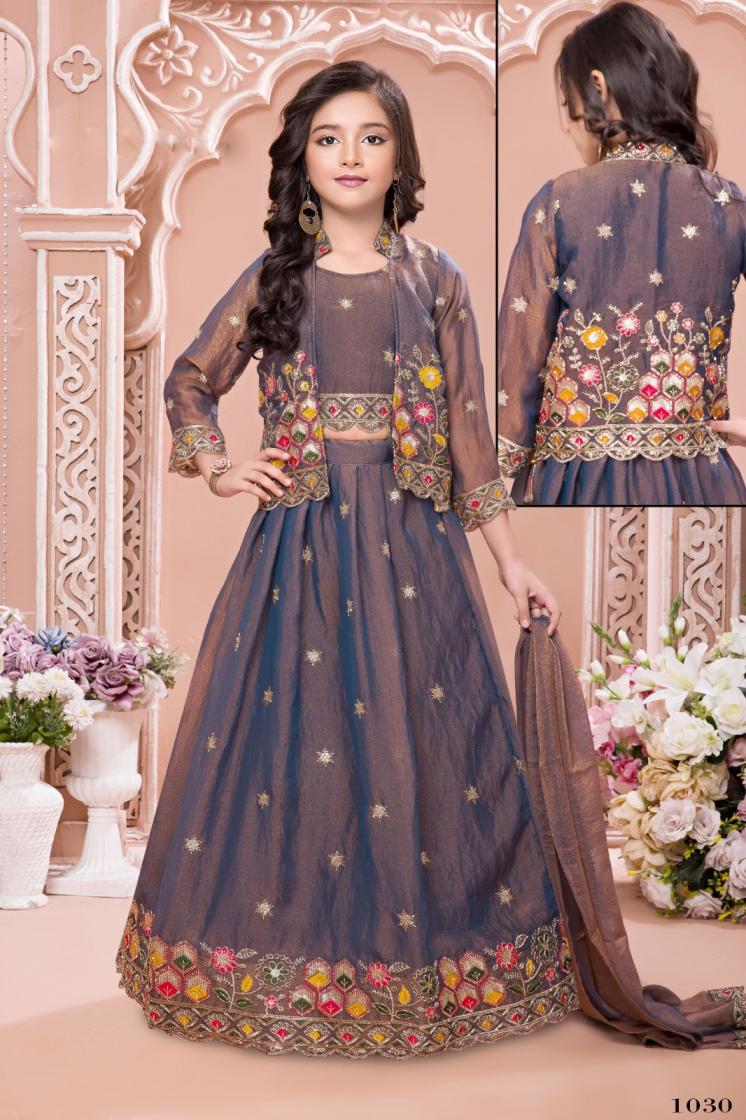 aarvi vol 7 visitra moti kardana readymade party wear kids chaniya choli 