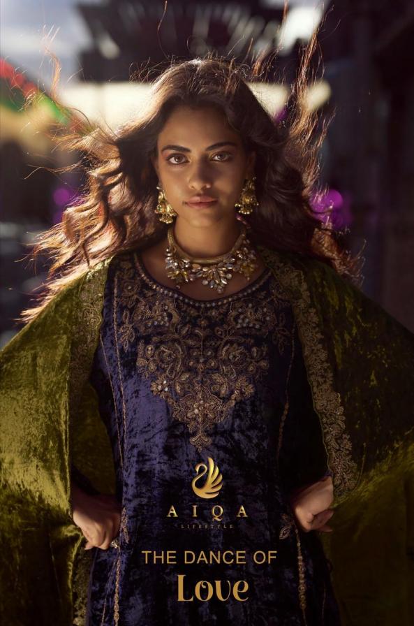 THE DANCE OF LOVE BY AIQA LIFESTYLE VISCOSE VELVET SUIT ONLINE 
