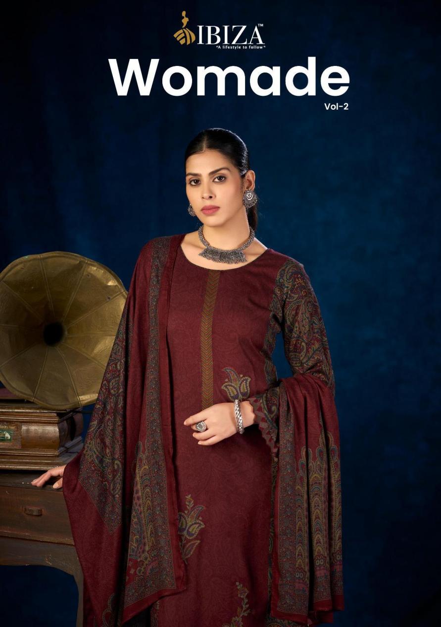 WOMADE VOL 2 BY IBIZA VISCOSE PASHMINA UNSTITCH SALWAR SUITS 