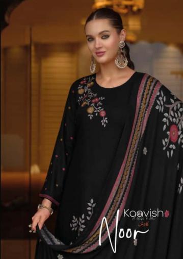 NOOR BY KAAVISH FULL STITCH VISCOSE PASHMINA SUIT FOR WOMENS 