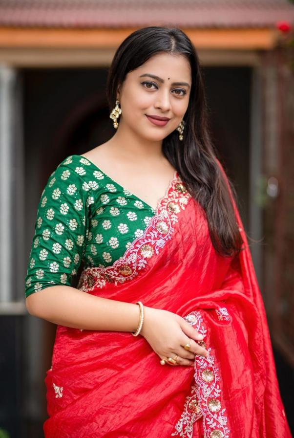 kc 493 paper crush pretty look saree for womens 