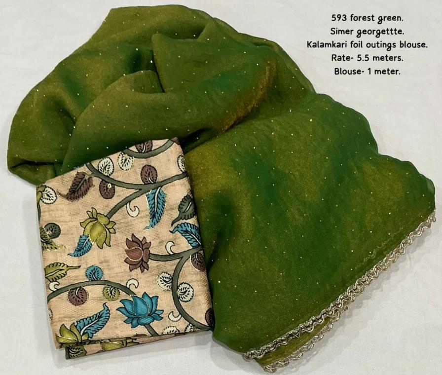 KC 593 SUHANI AMAZING SIMAR GEORGETTE SAREES 