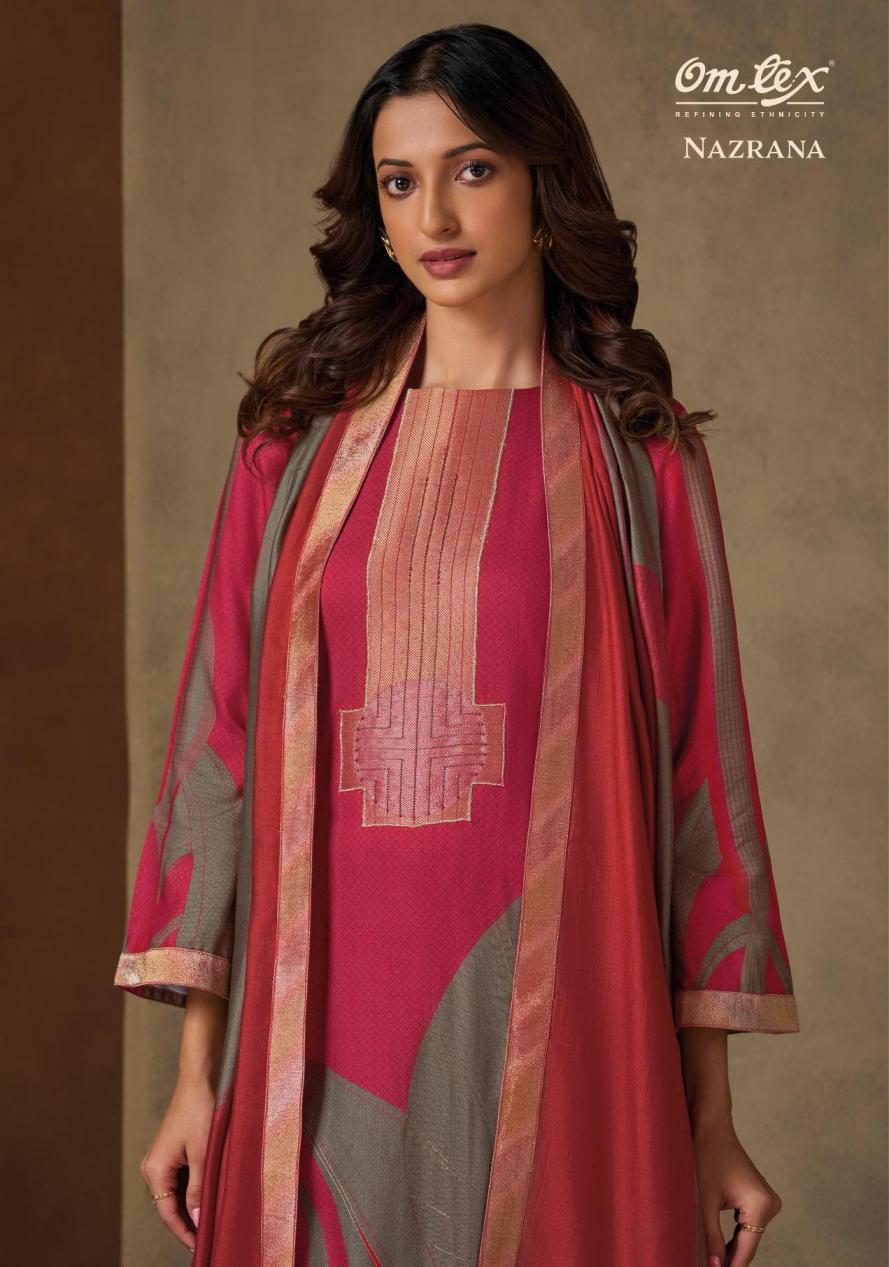 OMTEX NAZRANA FULL STITCH UNIQUE PASHMINA JACQUARD SUIT FOR WOMEN 