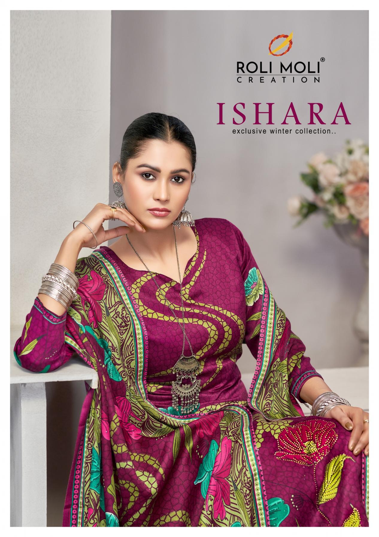 ISHARA BY ROLI MOLI PRETTY AMAZING PASHMINA WINTER SUITS