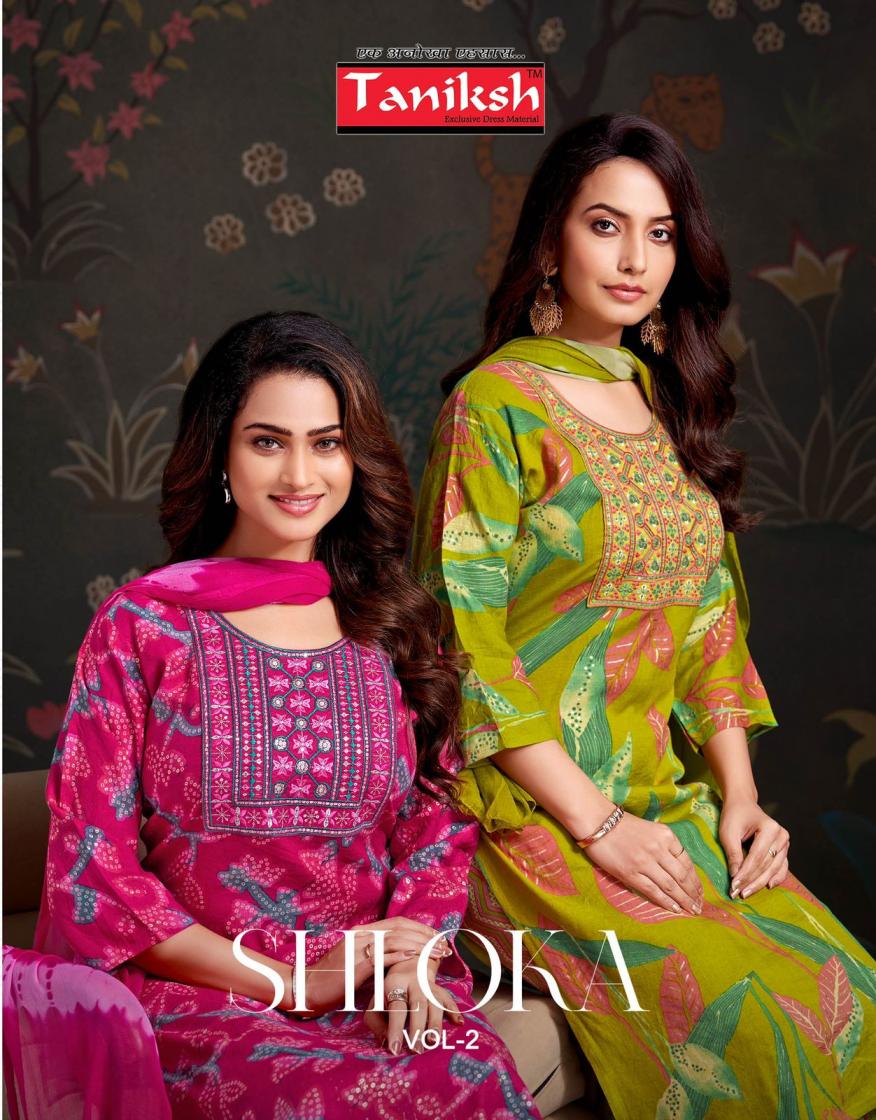 TANIKSH SHLOKA VOL 2 RAYON FULLY STITCH PRETTY SUITS ONLINE  