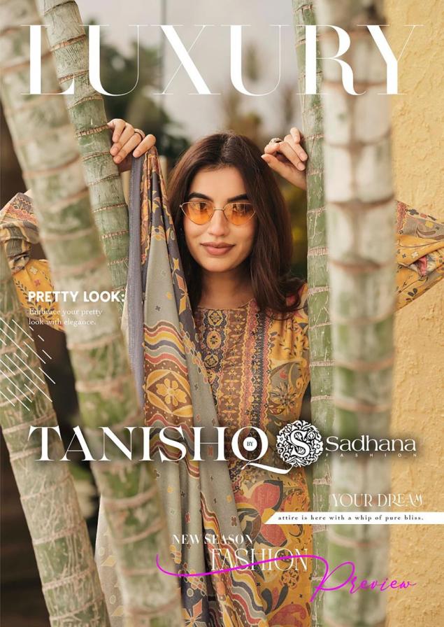 SADHANA FASHION TANISHQ UNIQUE VISCOSE PASHMINA UNSTITCH SUITS 
