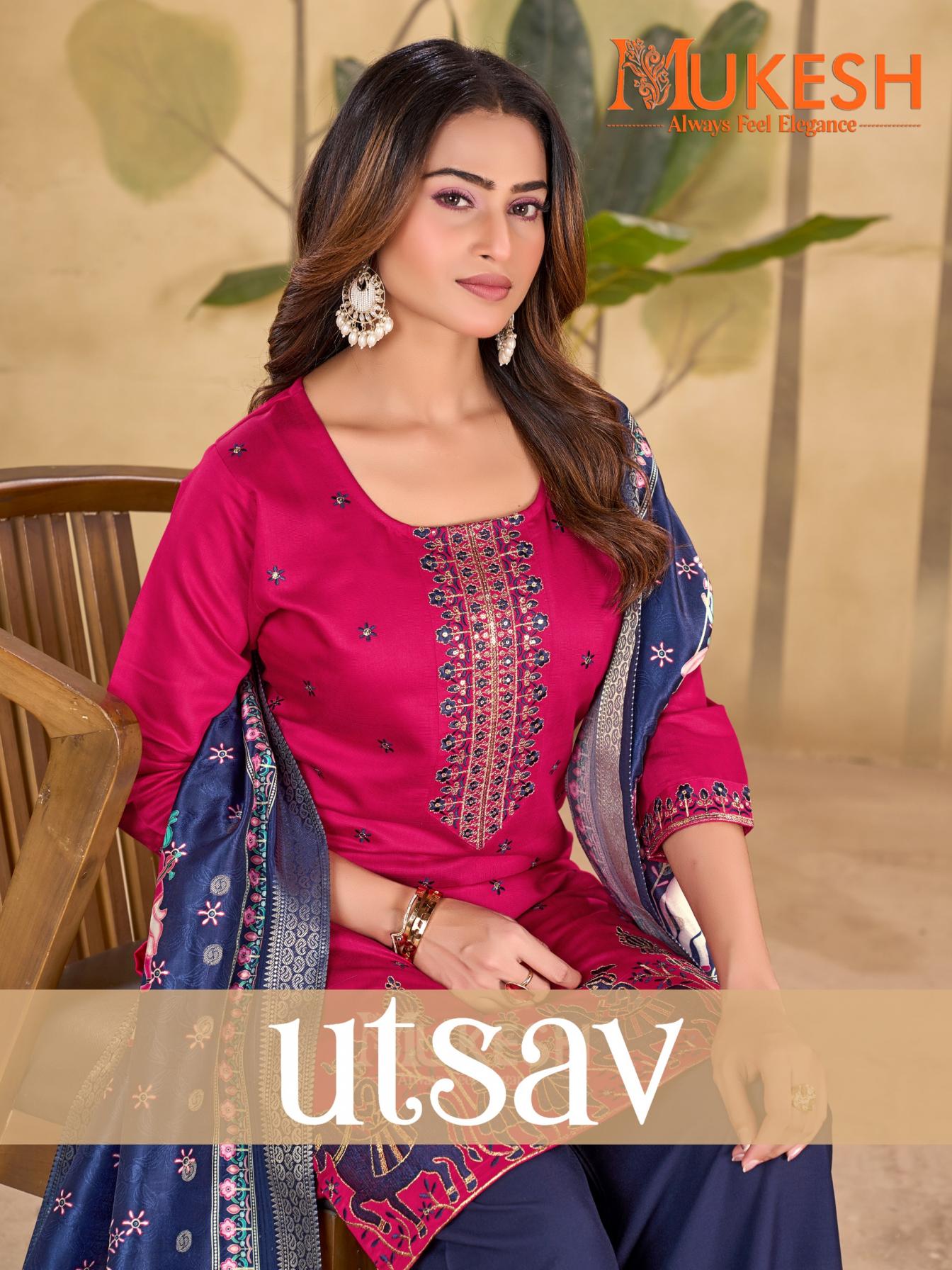 utsav amazing gadhwal silk readymade suit for womens 