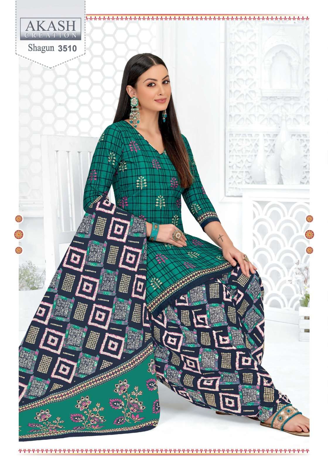 akash shagun vol 35 lowest rate cotton suits printed for shop 