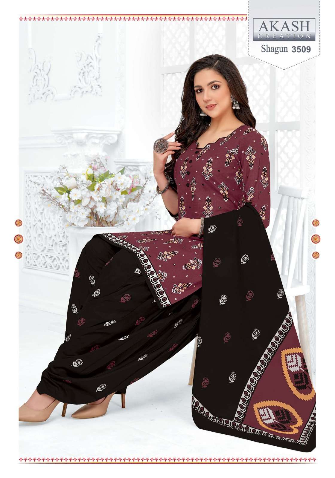 akash shagun vol 35 lowest rate cotton suits printed for shop 