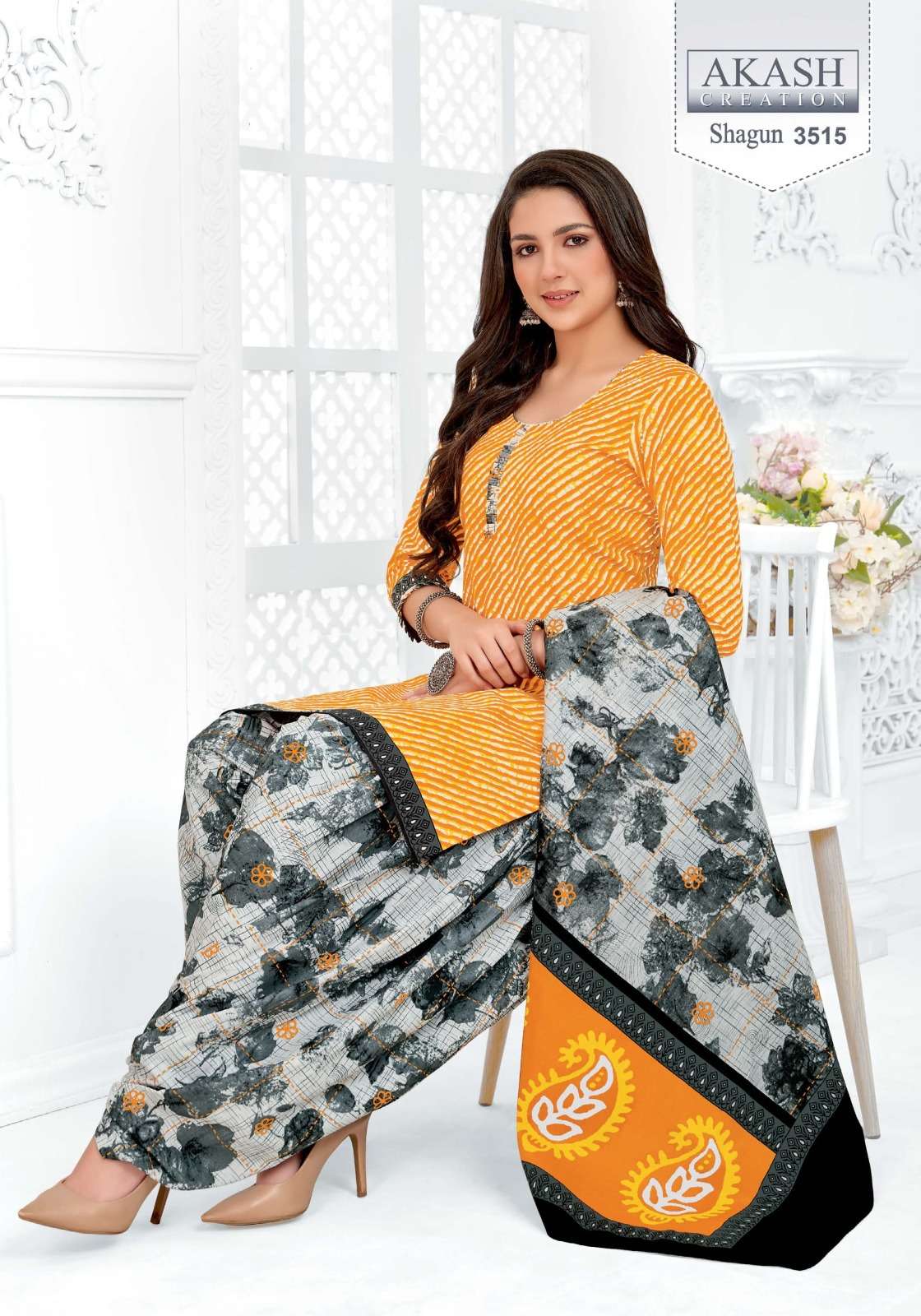 akash shagun vol 35 lowest rate cotton suits printed for shop 