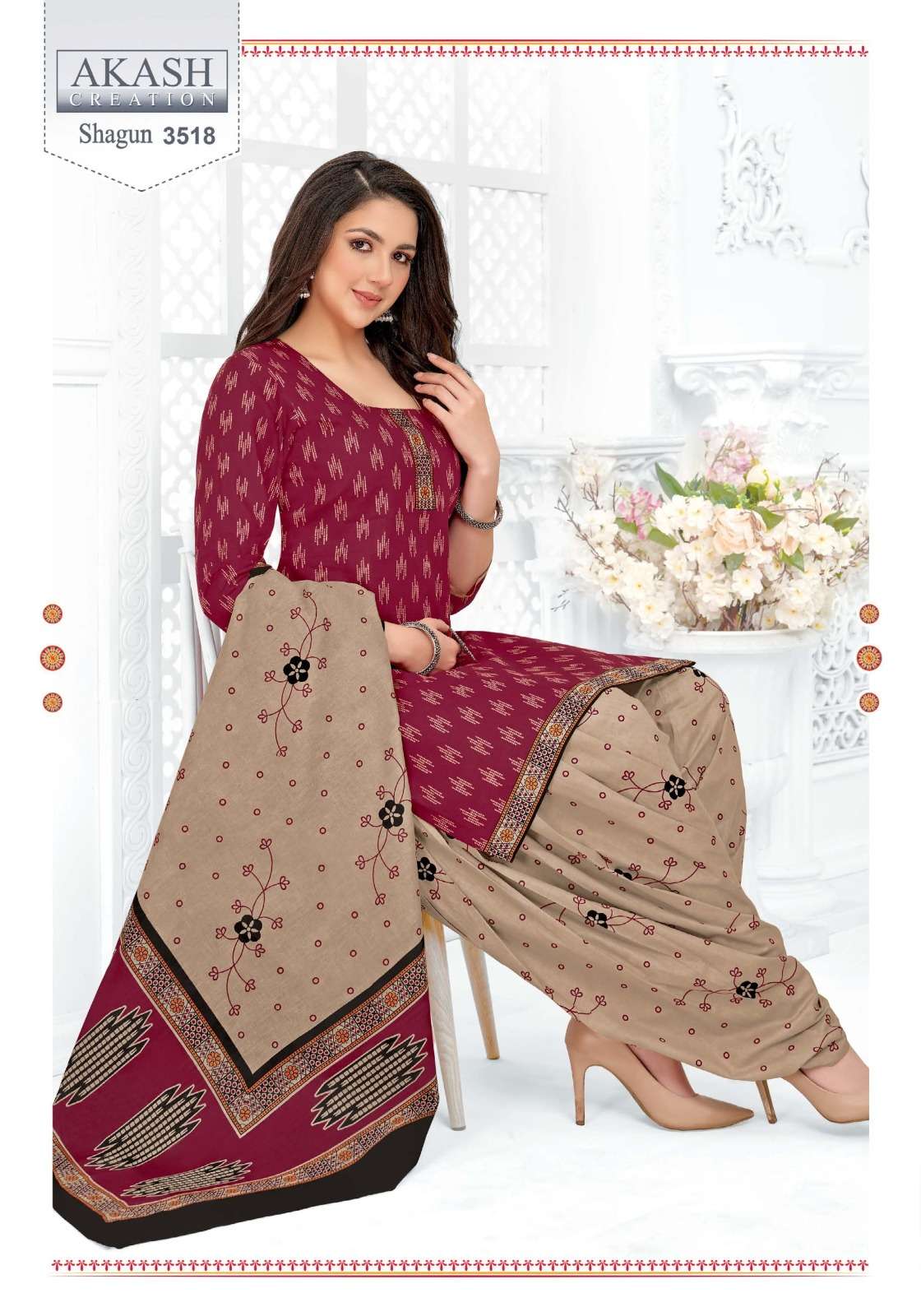 akash shagun vol 35 lowest rate cotton suits printed for shop 