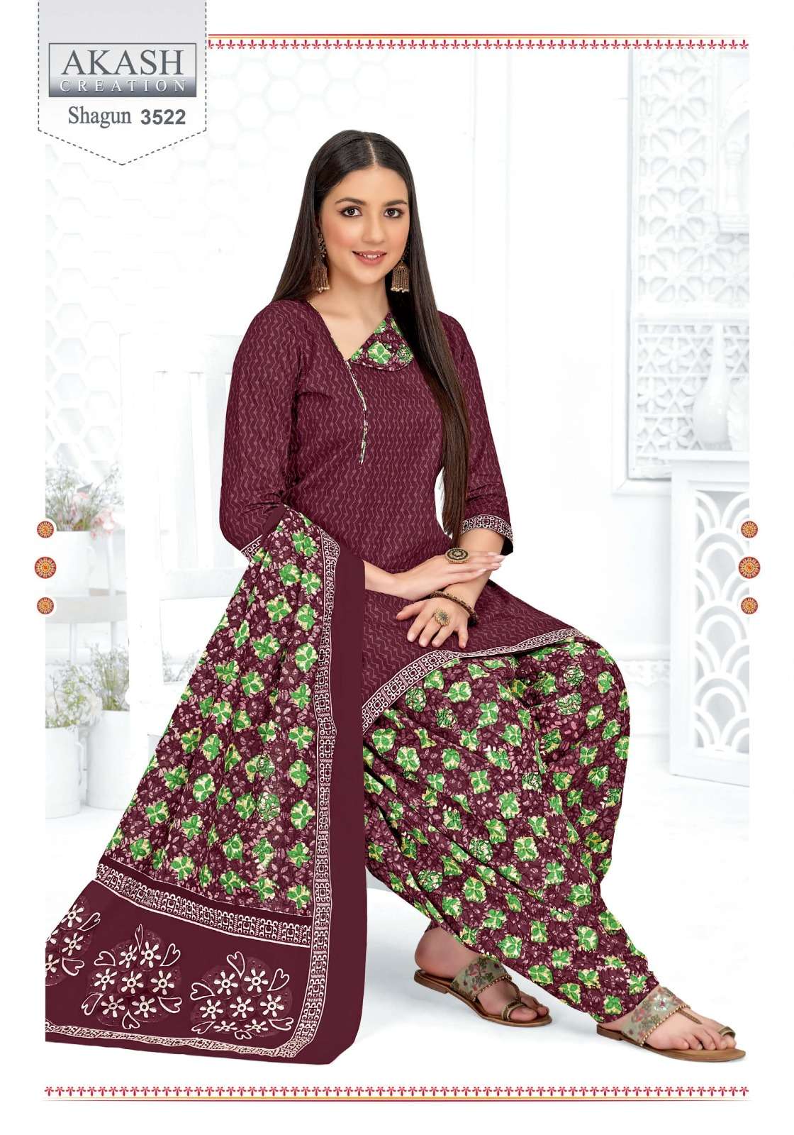 akash shagun vol 35 lowest rate cotton suits printed for shop 