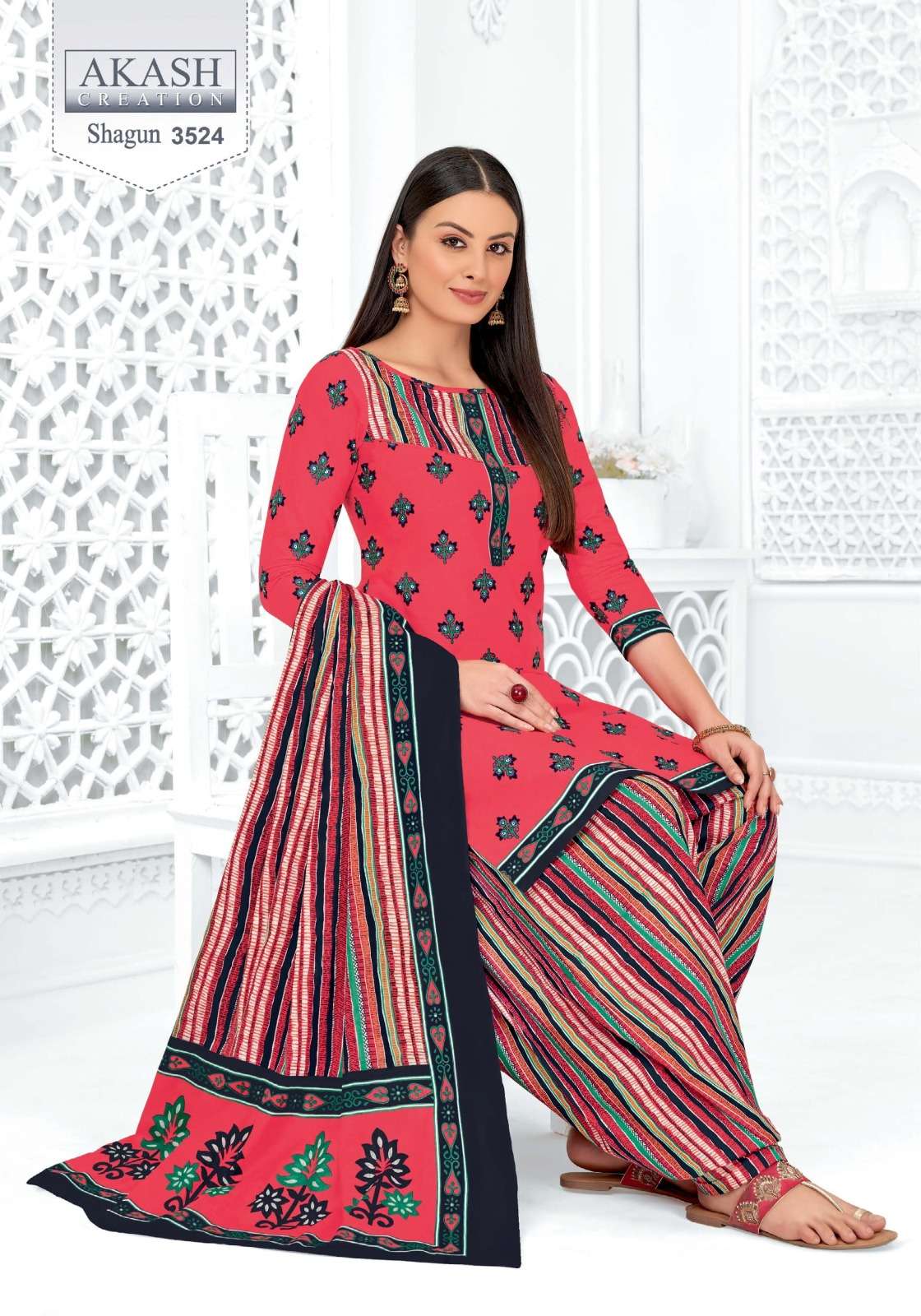 akash shagun vol 35 lowest rate cotton suits printed for shop 