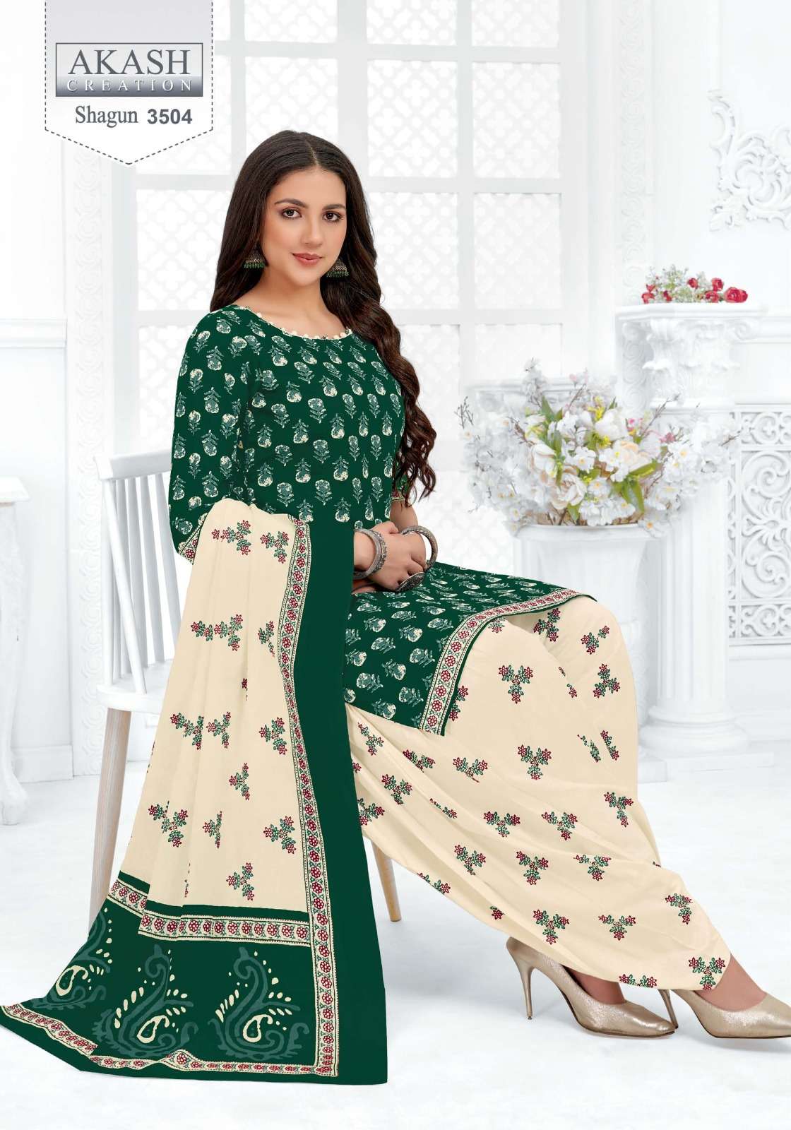 akash shagun vol 35 lowest rate cotton suits printed for shop 