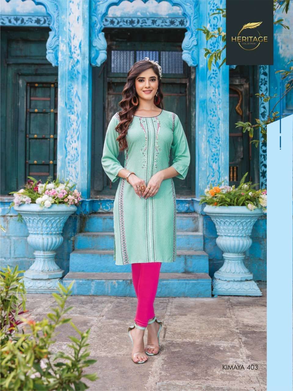 HERITAGE KIMAYA VOL-4 RAYON SLUB & PLAIN KURTI CATALOG WHOLESLAER BEST RATE