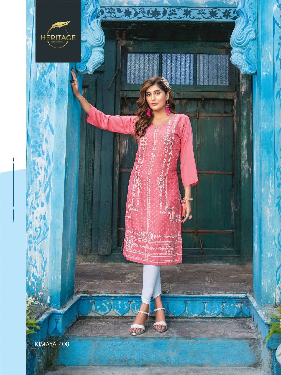 HERITAGE KIMAYA VOL-4 RAYON SLUB & PLAIN KURTI CATALOG WHOLESLAER BEST RATE