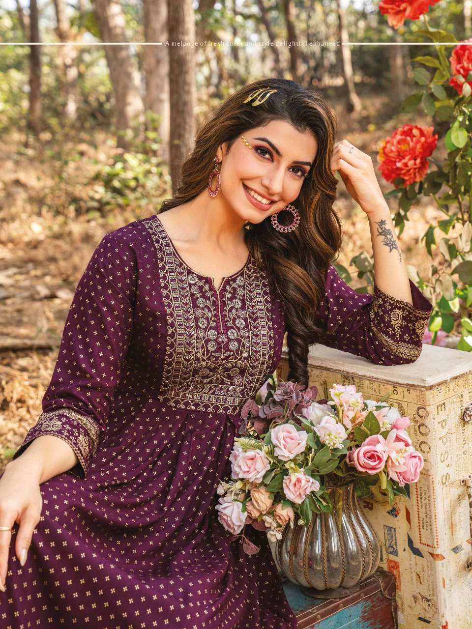 HERITAGE SAANJH VOL-3 RAYON & RAYON SLUB KURTI CATALOG WHOLESALER BEST RATE