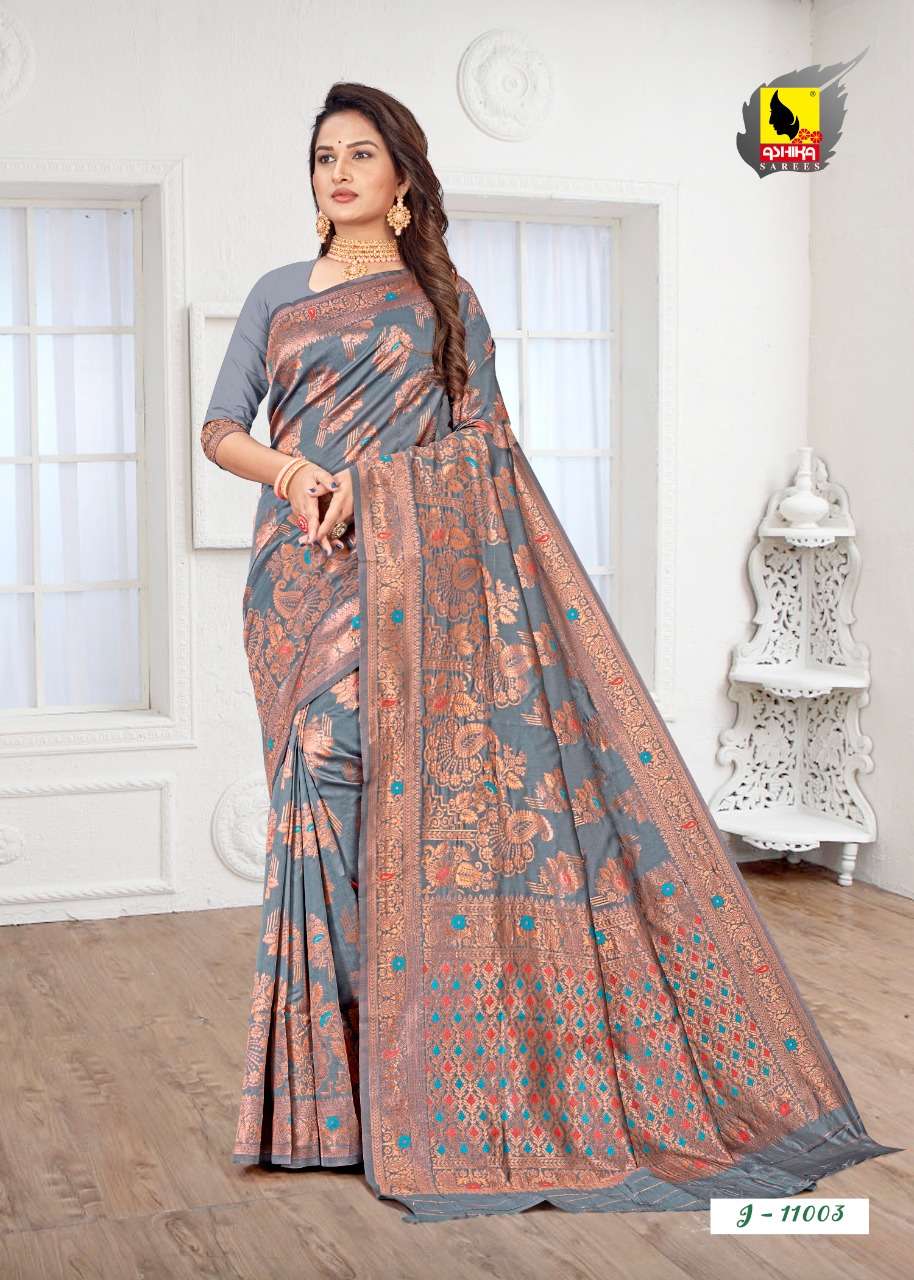 instagram vol 1 by ashika sarees lichi silk fancy saris 