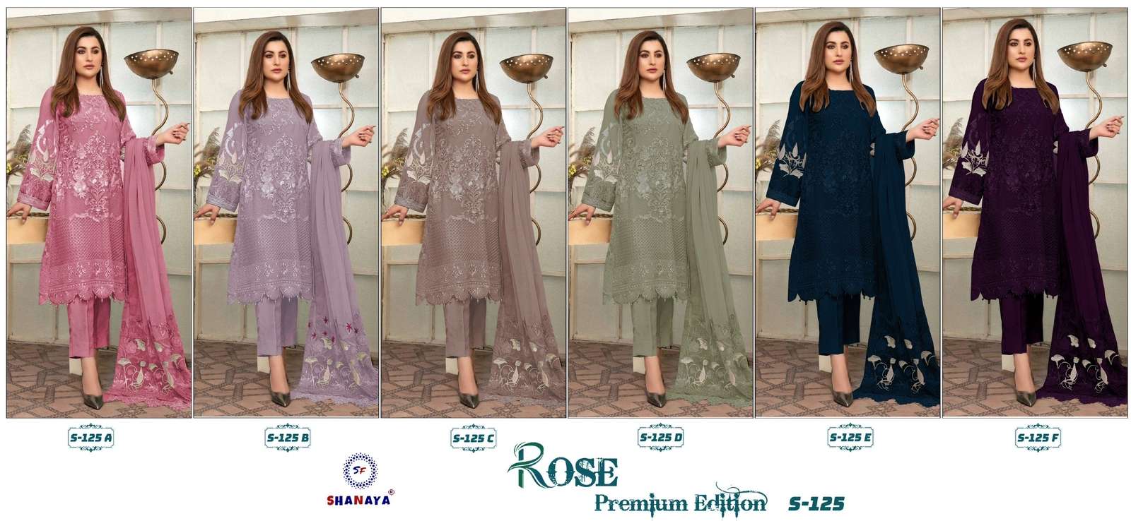 shanaya rose premium s 125 design colors pakistani dresses 