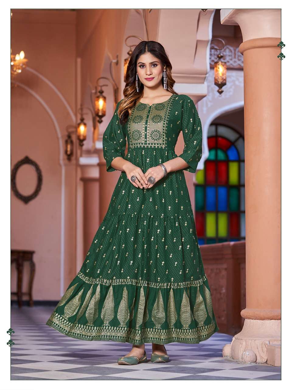 sukumari by banwery rayon big sizes long gown exporter kc surat