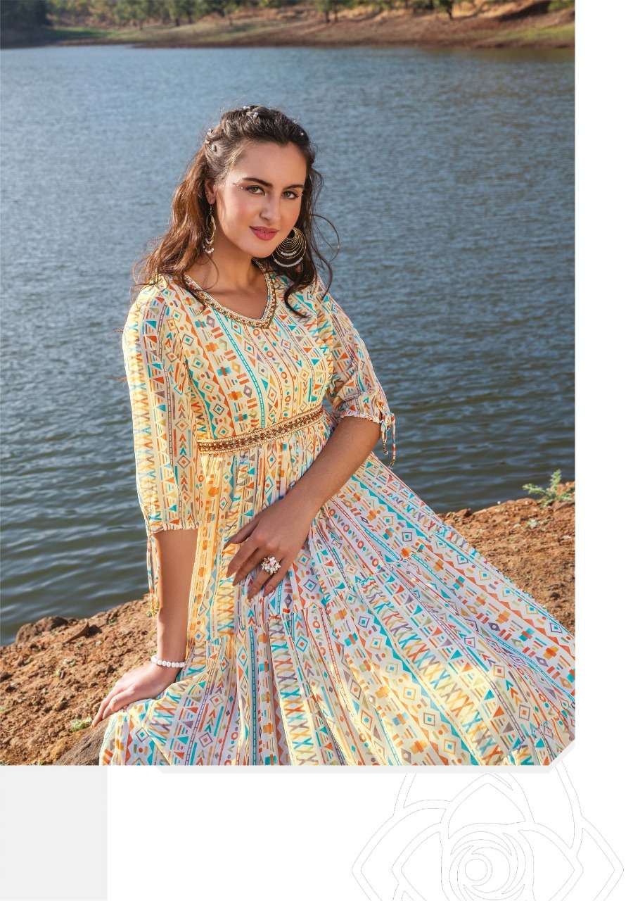 swish girliee digital print kurti with touch belts shopping outfits authorized supplier in surat 