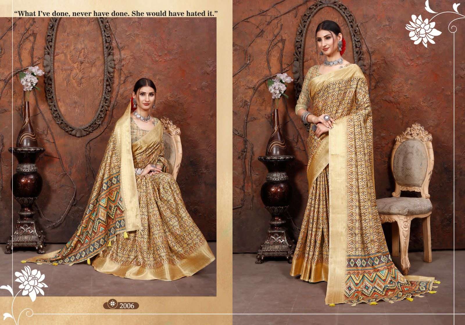 heritage digital vol 2 by mintorsi tusser silk fancy sarees