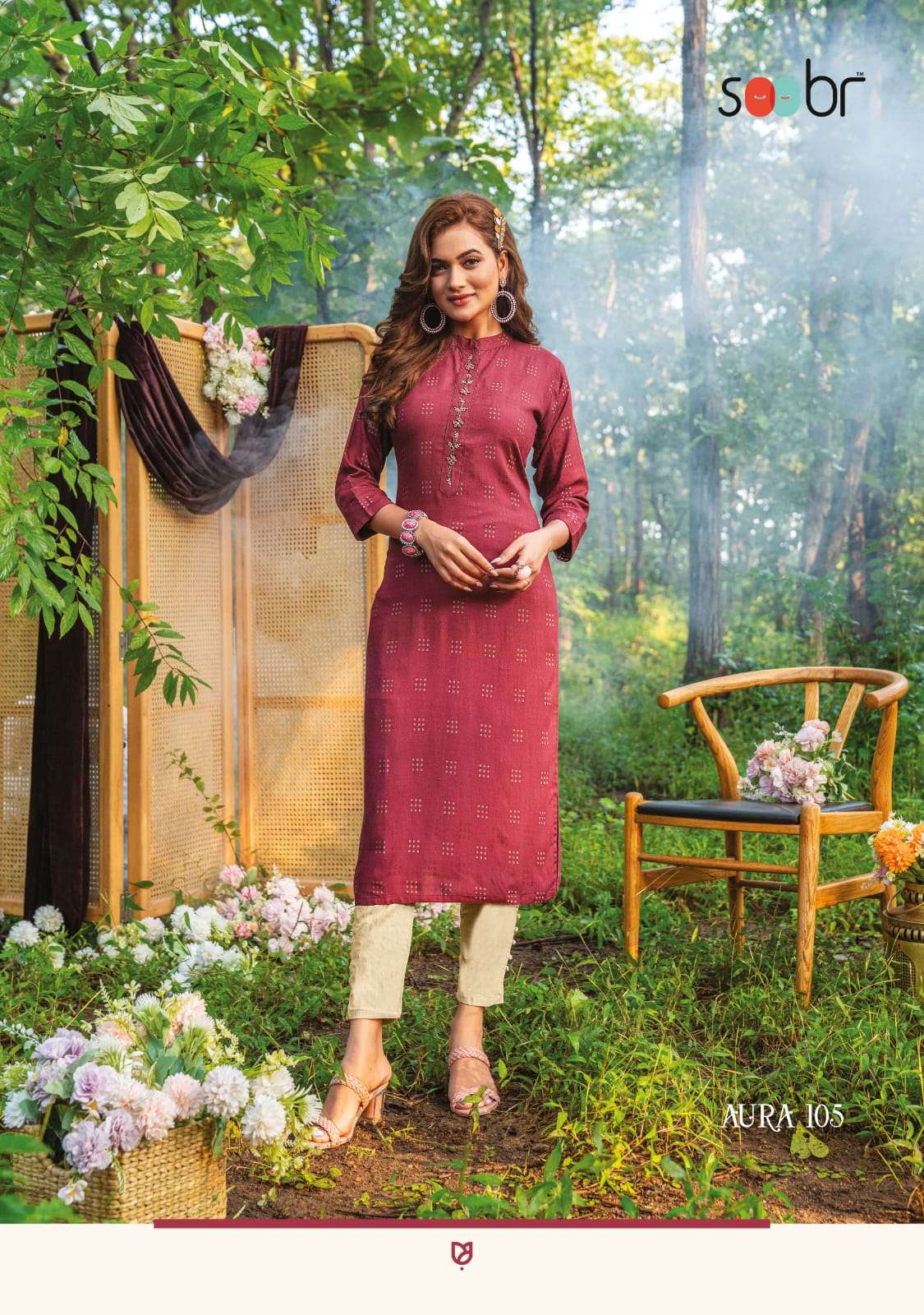 soobr aura fancy casual wear shopping wear kurtis for women 2023