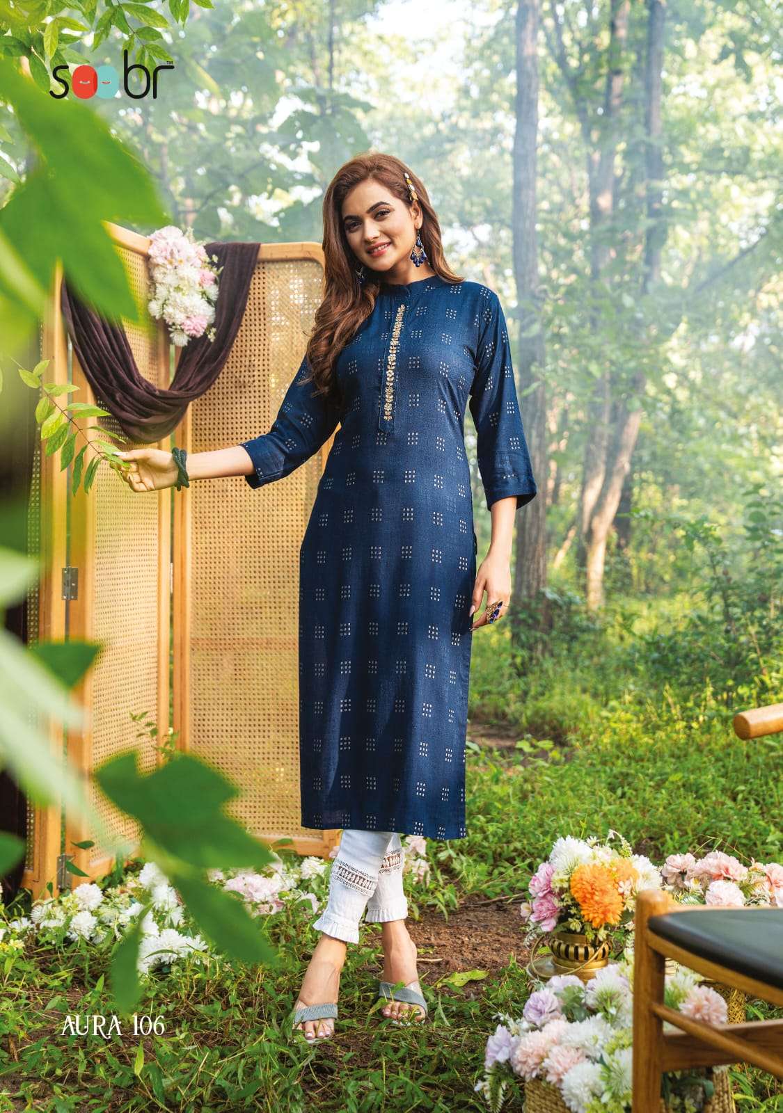 soobr aura fancy casual wear shopping wear kurtis for women 2023