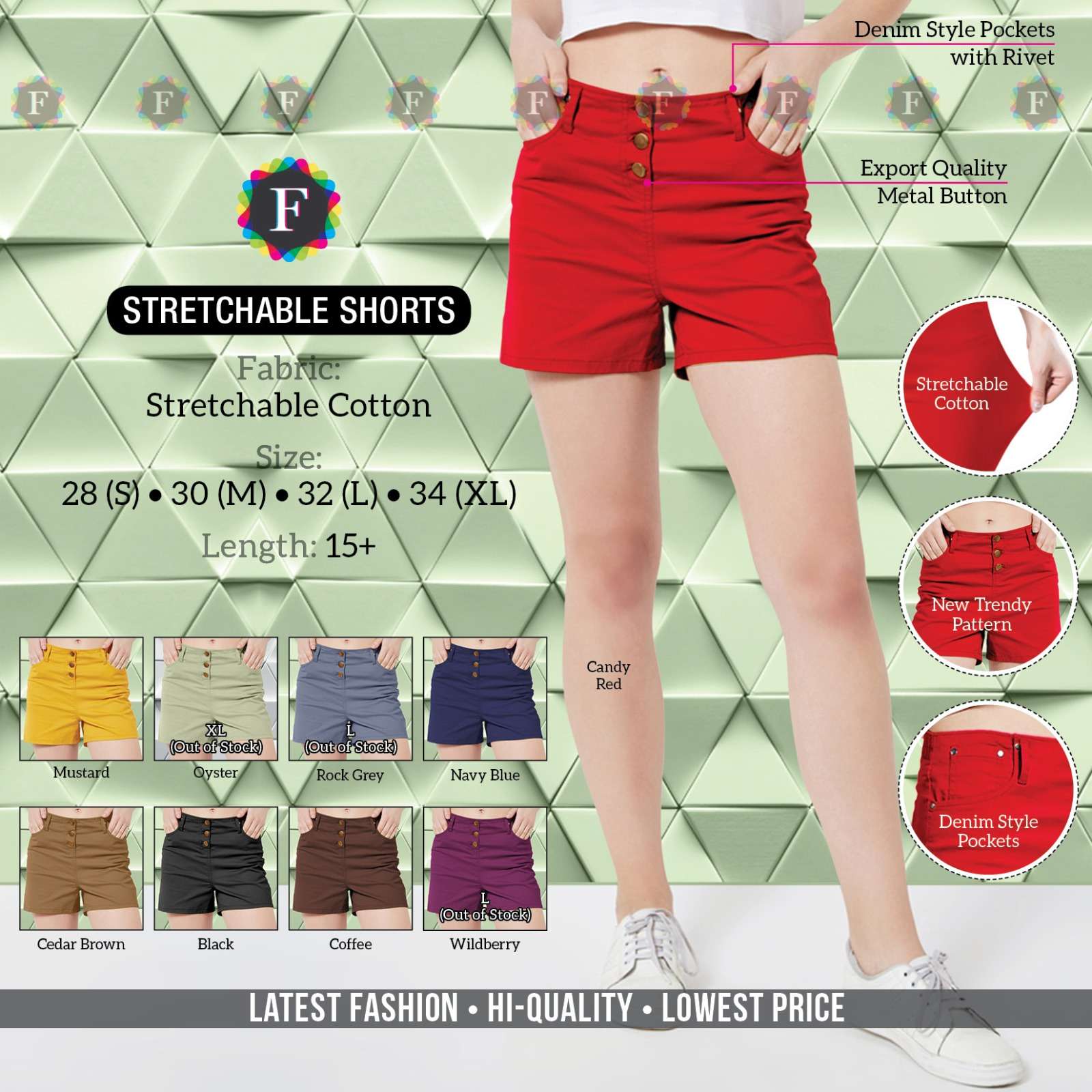 pr strechable shorts cotton quality short for girls 