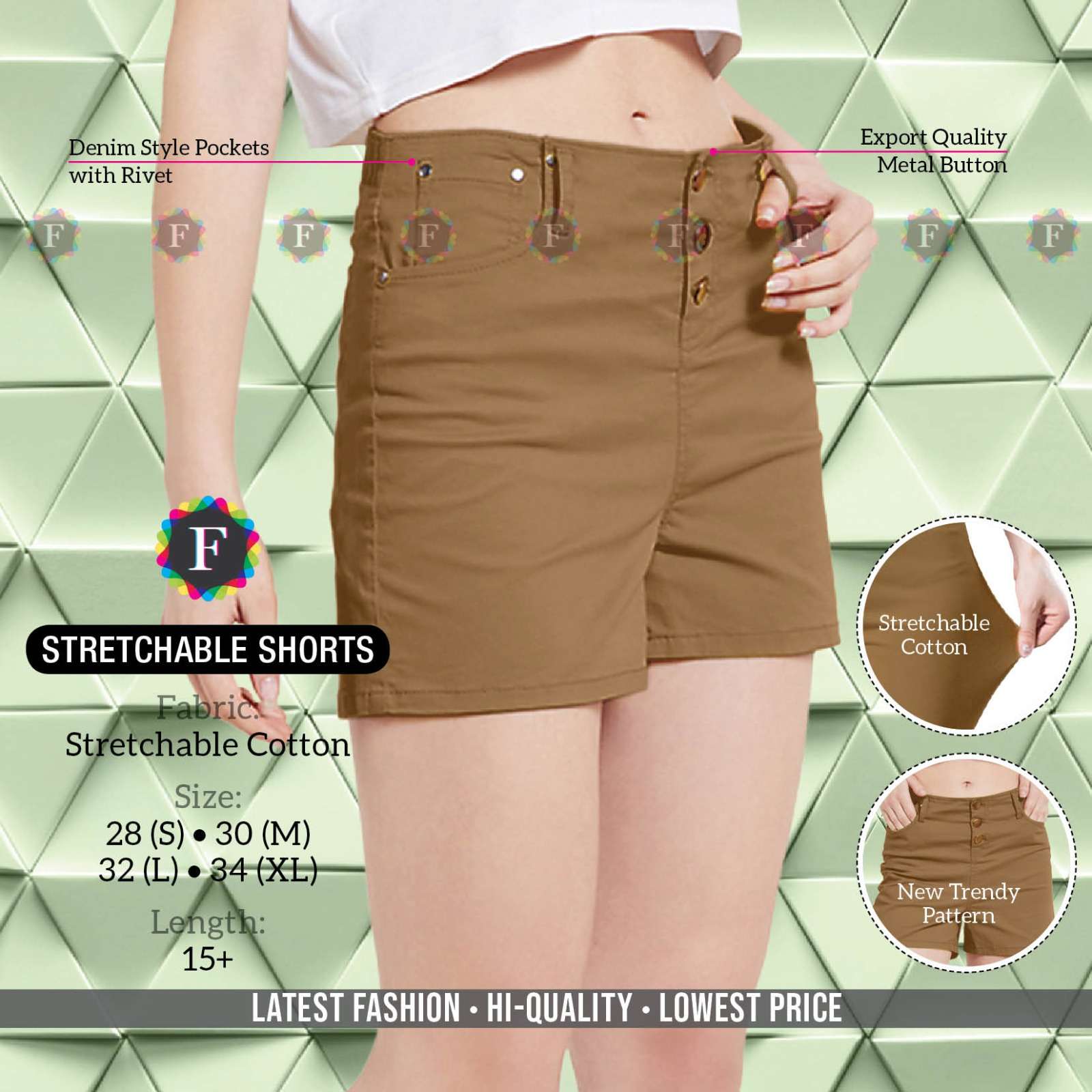pr strechable shorts cotton quality short for girls 