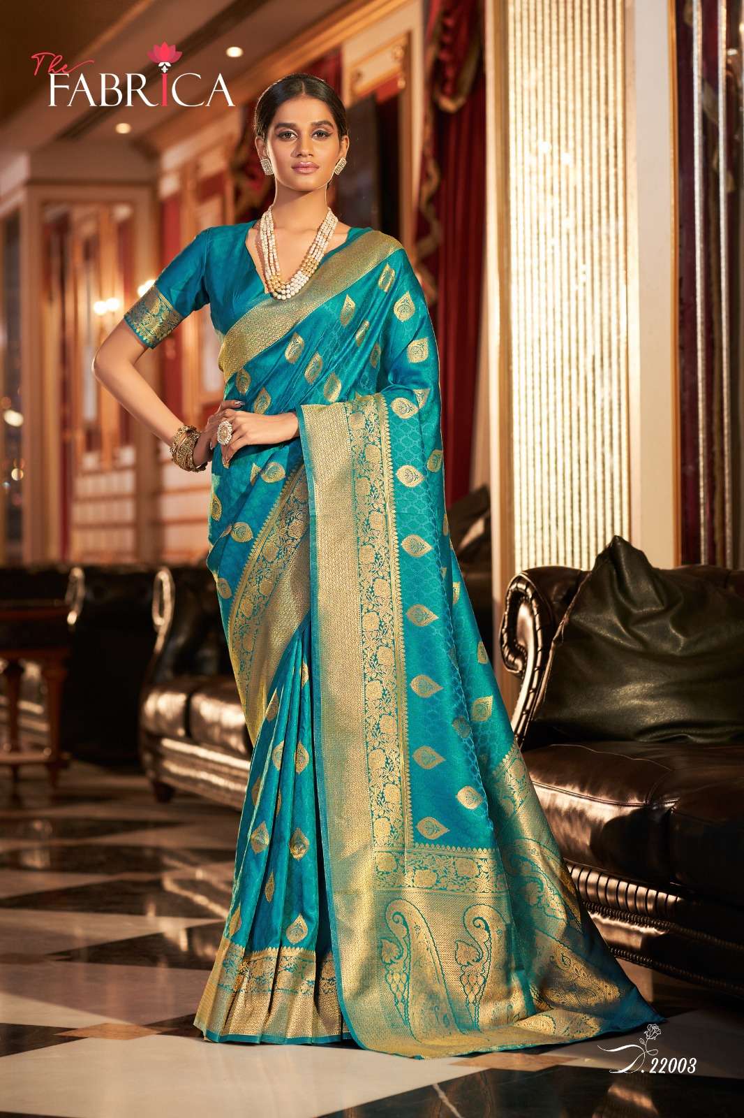 the fabrica present swarna 22001-22006 weaving silk saree collection in affordable price 