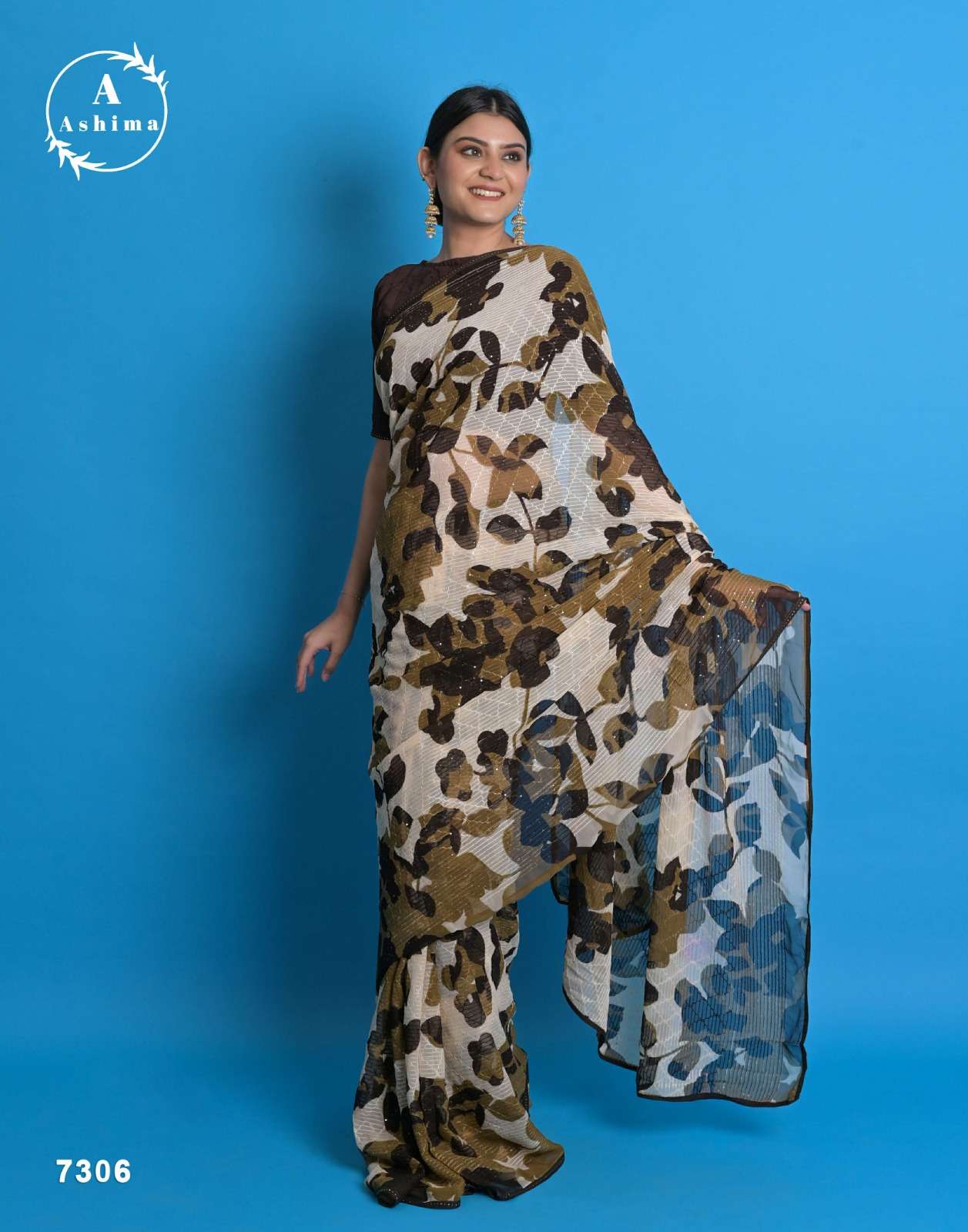 rihanaaaa coloured by ashima color print amazing sarees collection  