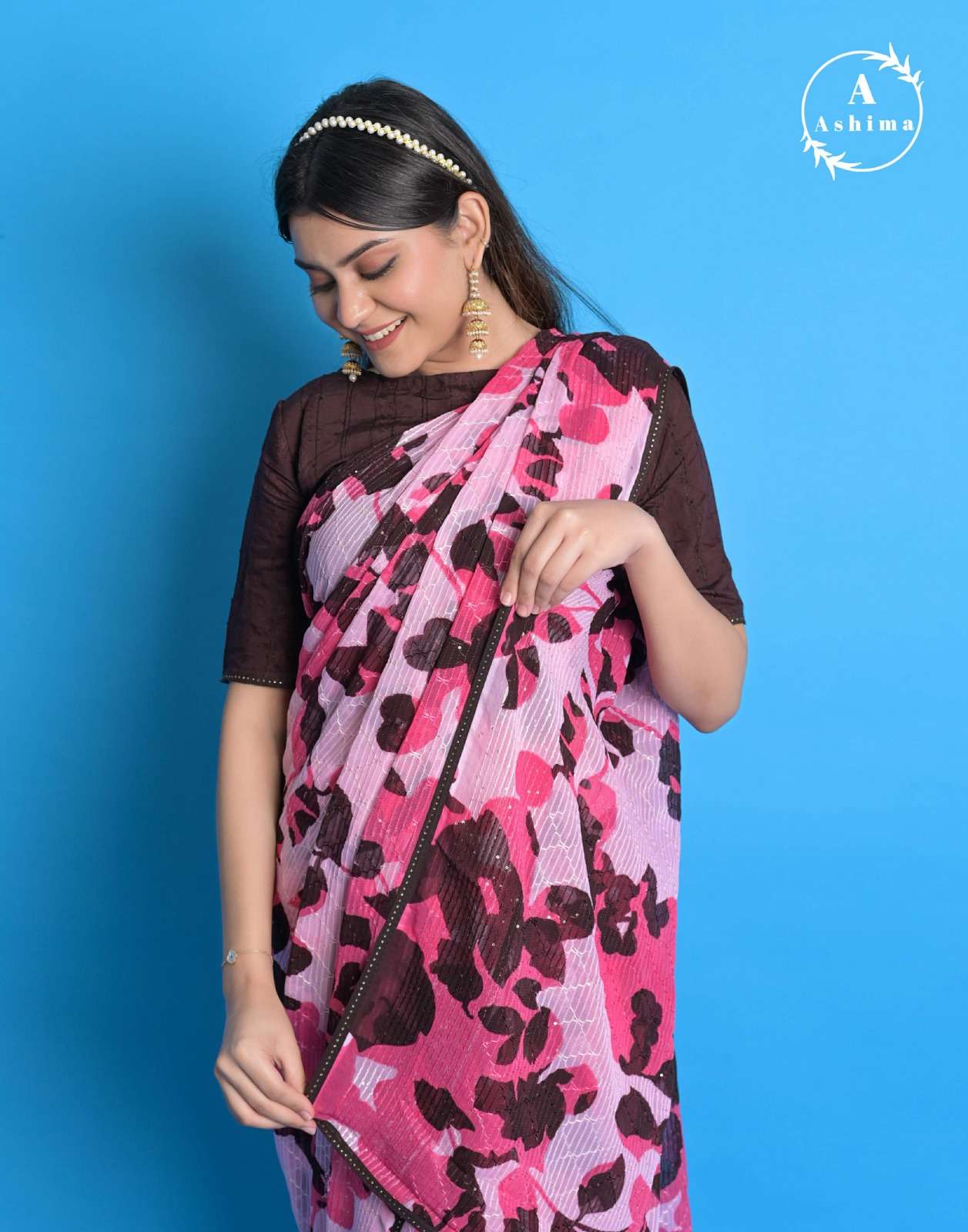 rihanaaaa coloured by ashima color print amazing sarees collection  