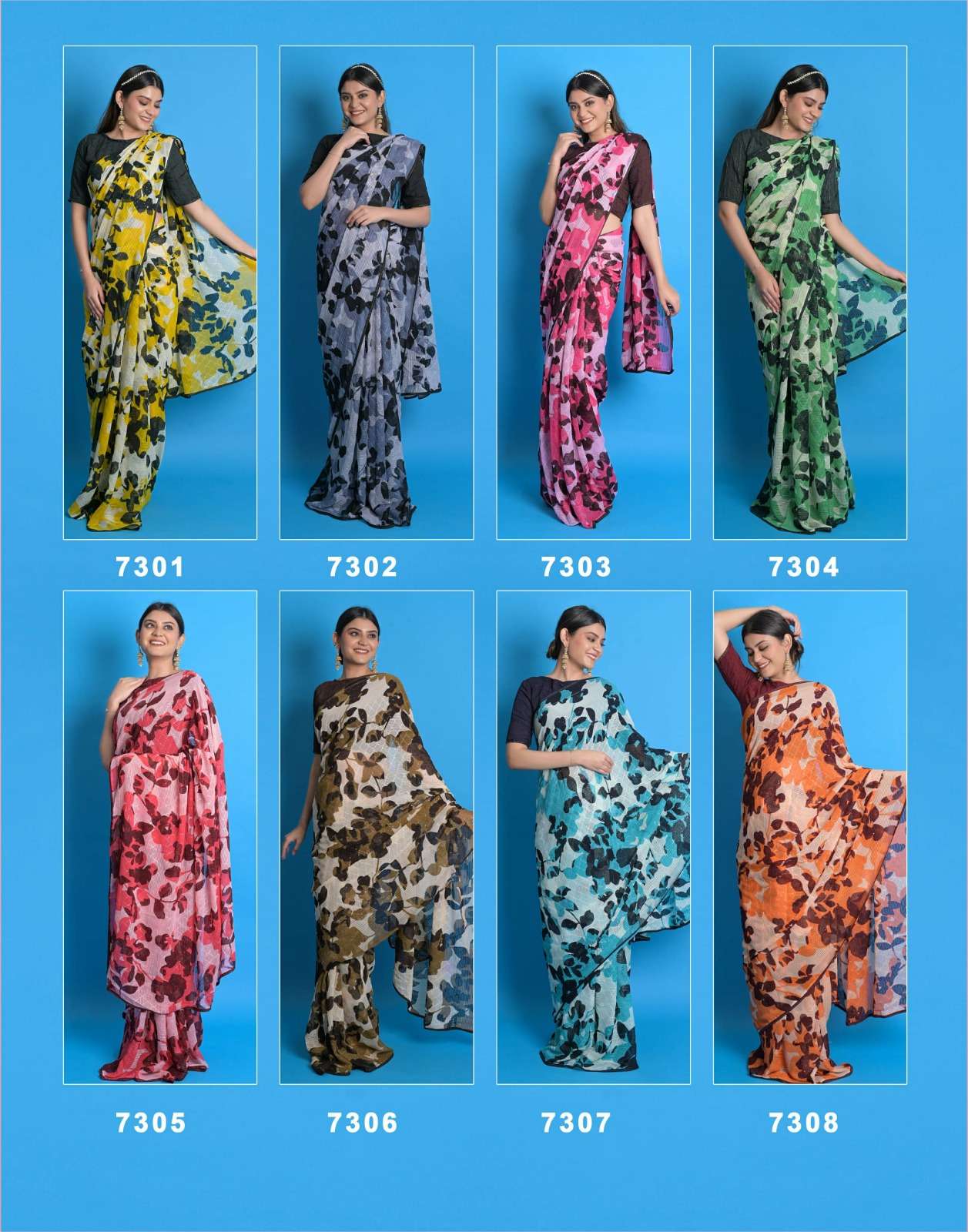 rihanaaaa coloured by ashima color print amazing sarees collection  