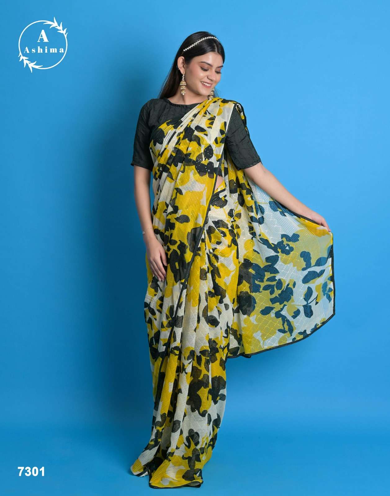 rihanaaaa coloured by ashima color print amazing sarees collection  
